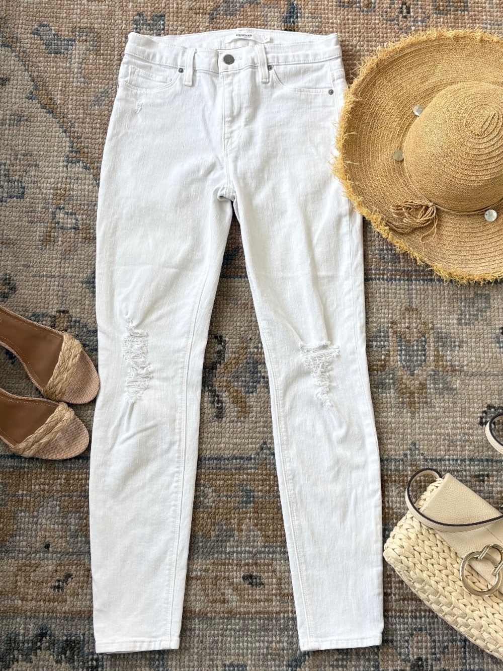 Hudson White Jeans